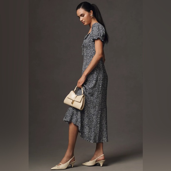 Reformation Shyla Floral Midi Dress Size 12 B1536 - Picture 4 of 8